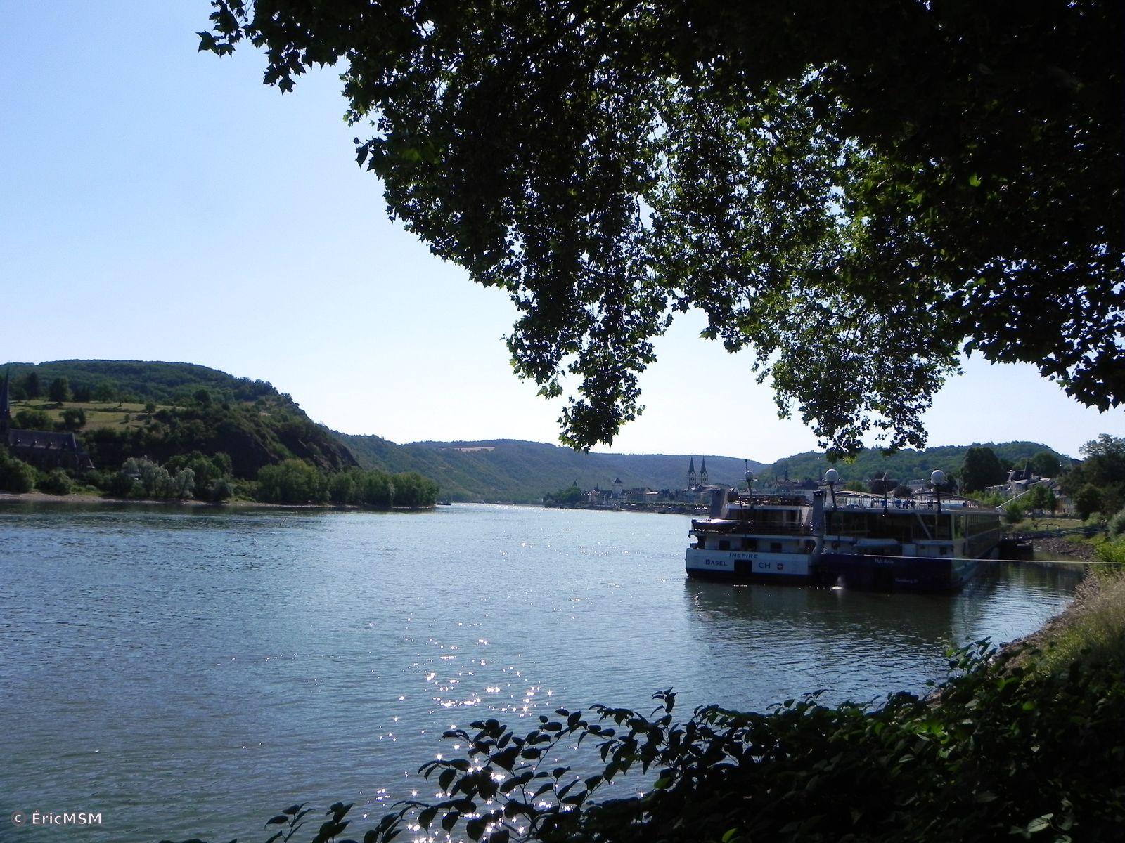 Le Rhin et le centre-ville de Boppard