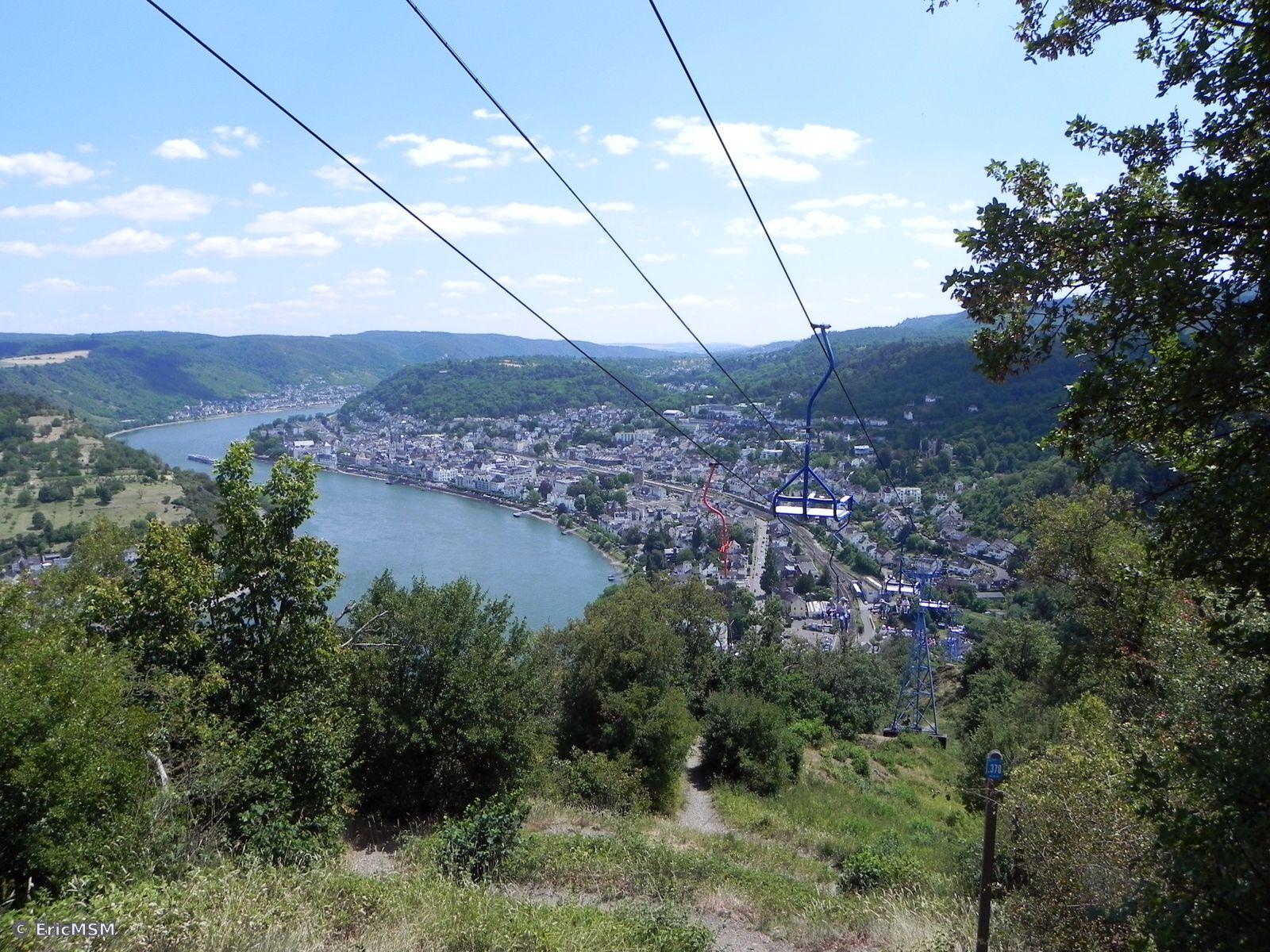Vue sur Boppard depuis le sentier