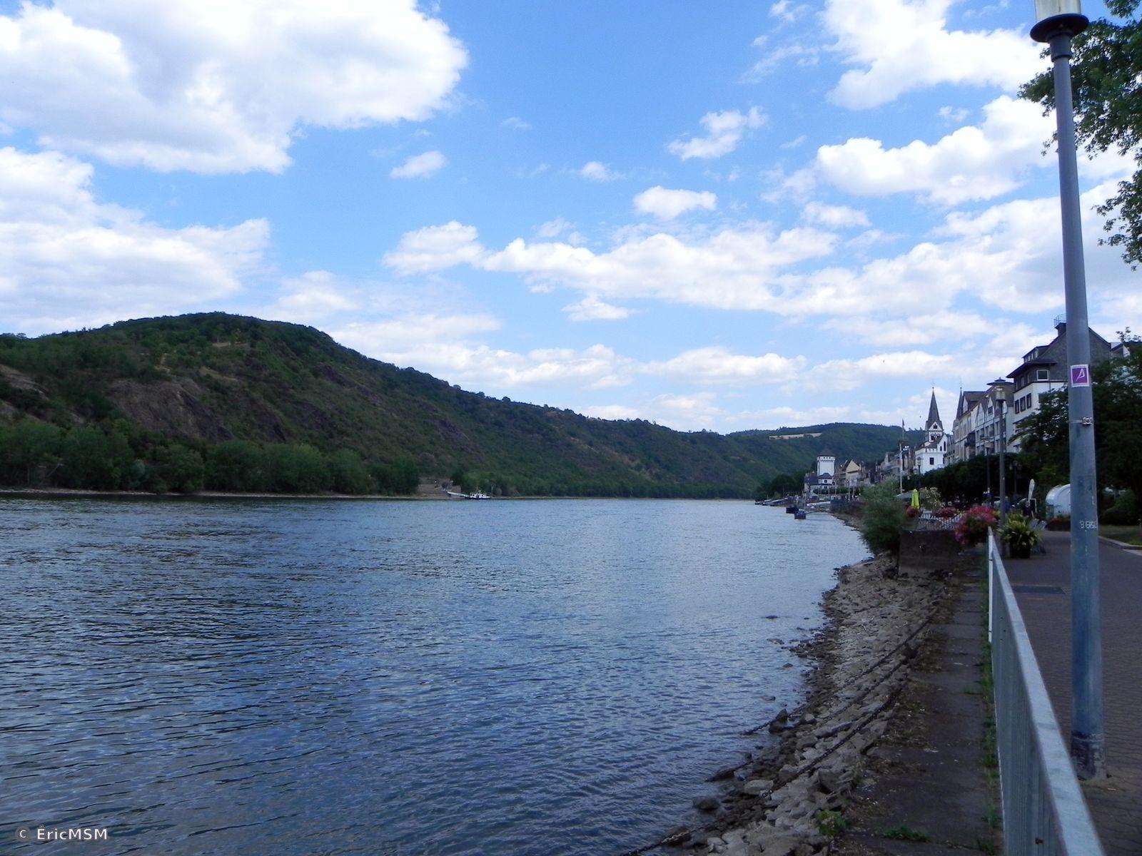 Le Rhin et Boppard depuis la promenade