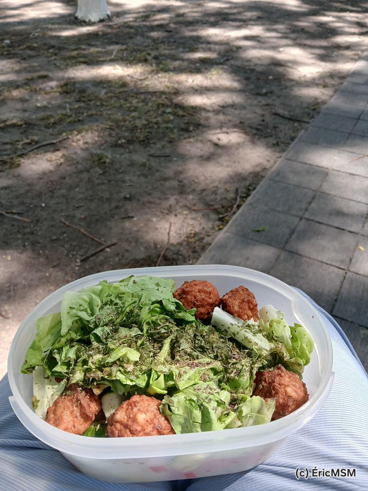 Salade maison. Home made salad.