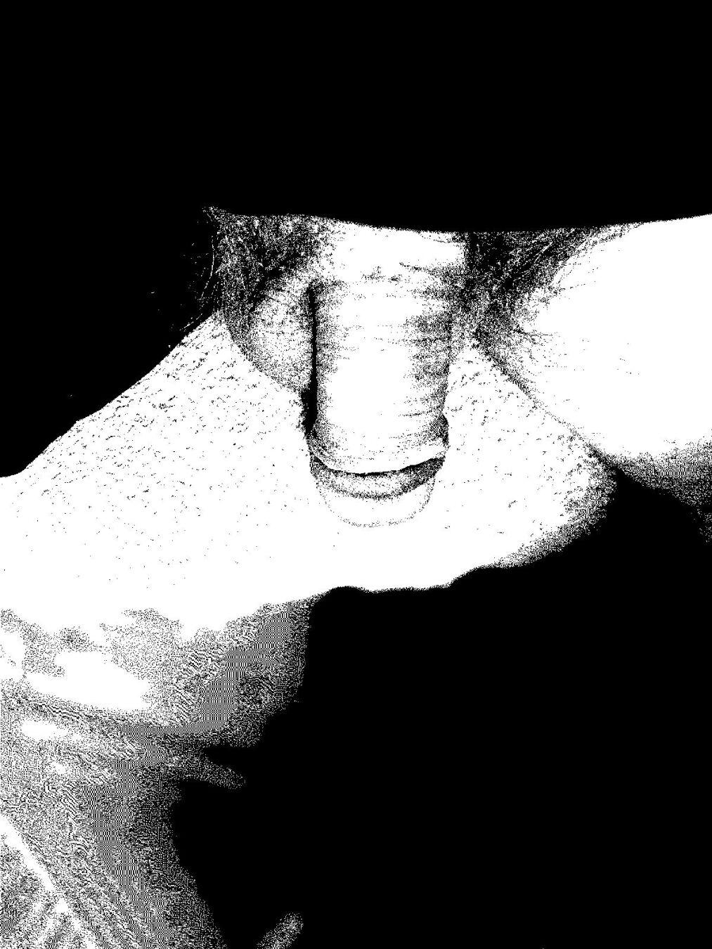 Photo de mon sexe en noir et blanc