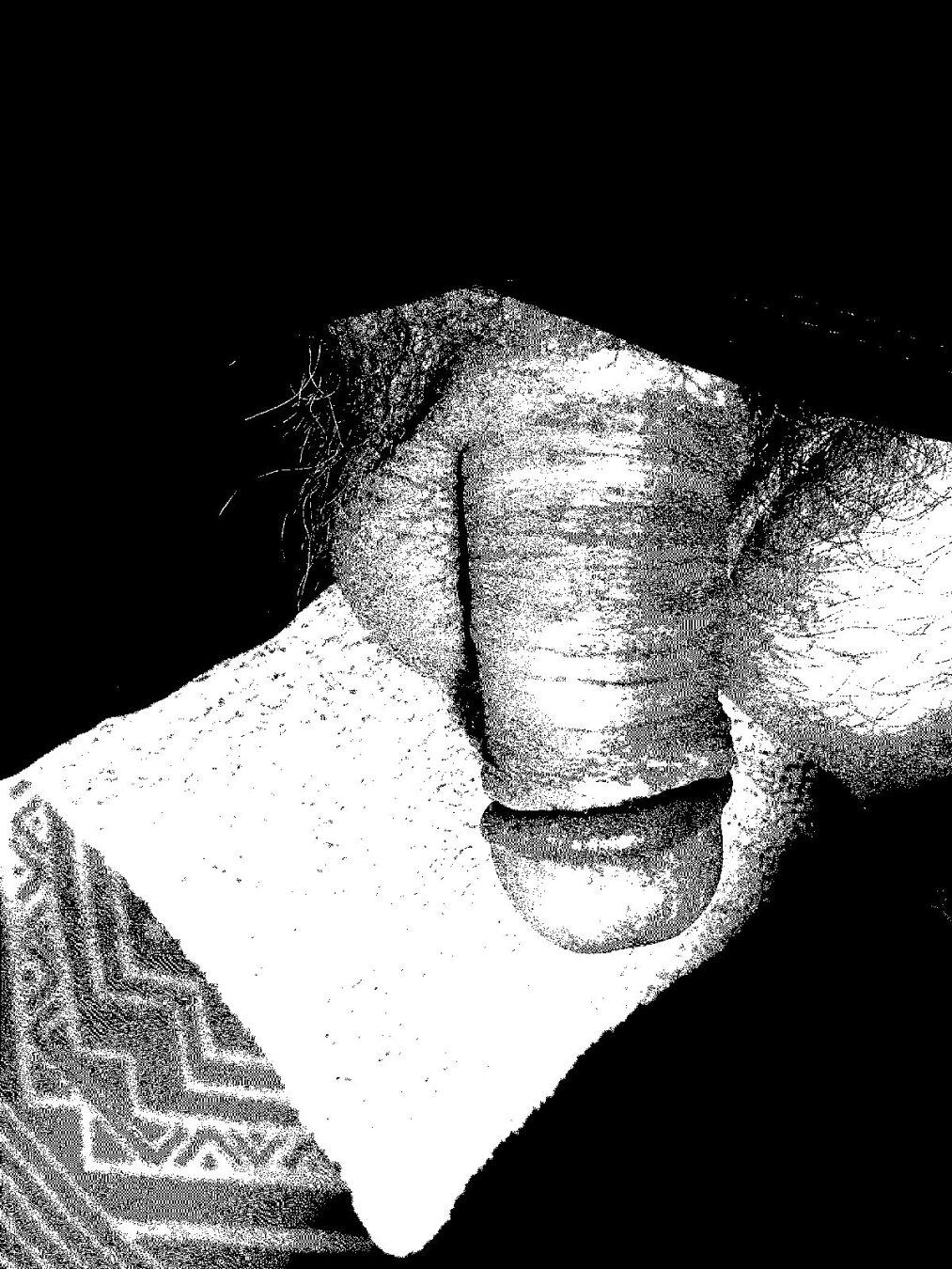 Photo de mon sexe en noir et blanc
