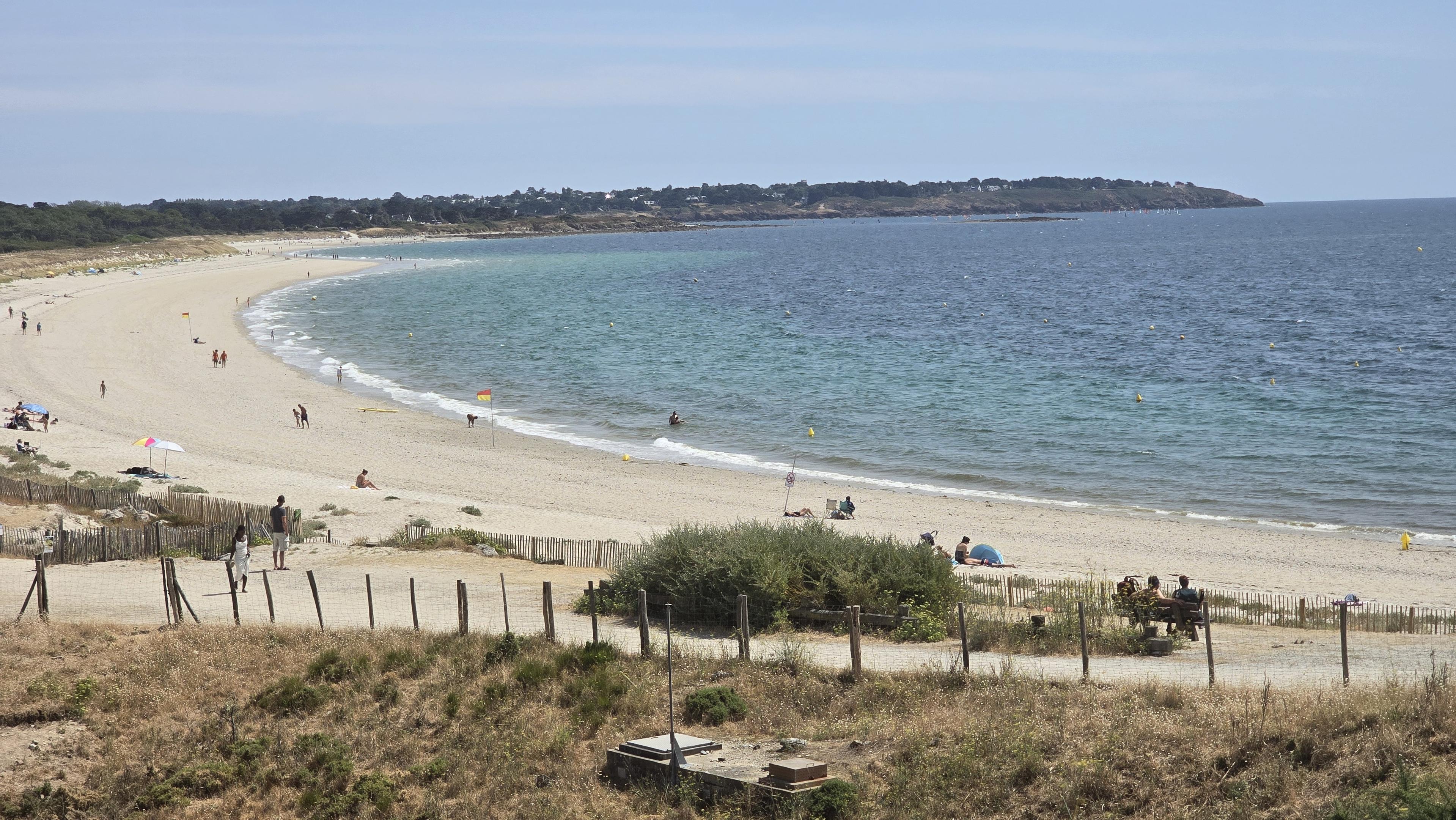 Plage du Kerver à Saint-Gildas-de-Rhuys, dans le Morbihan.