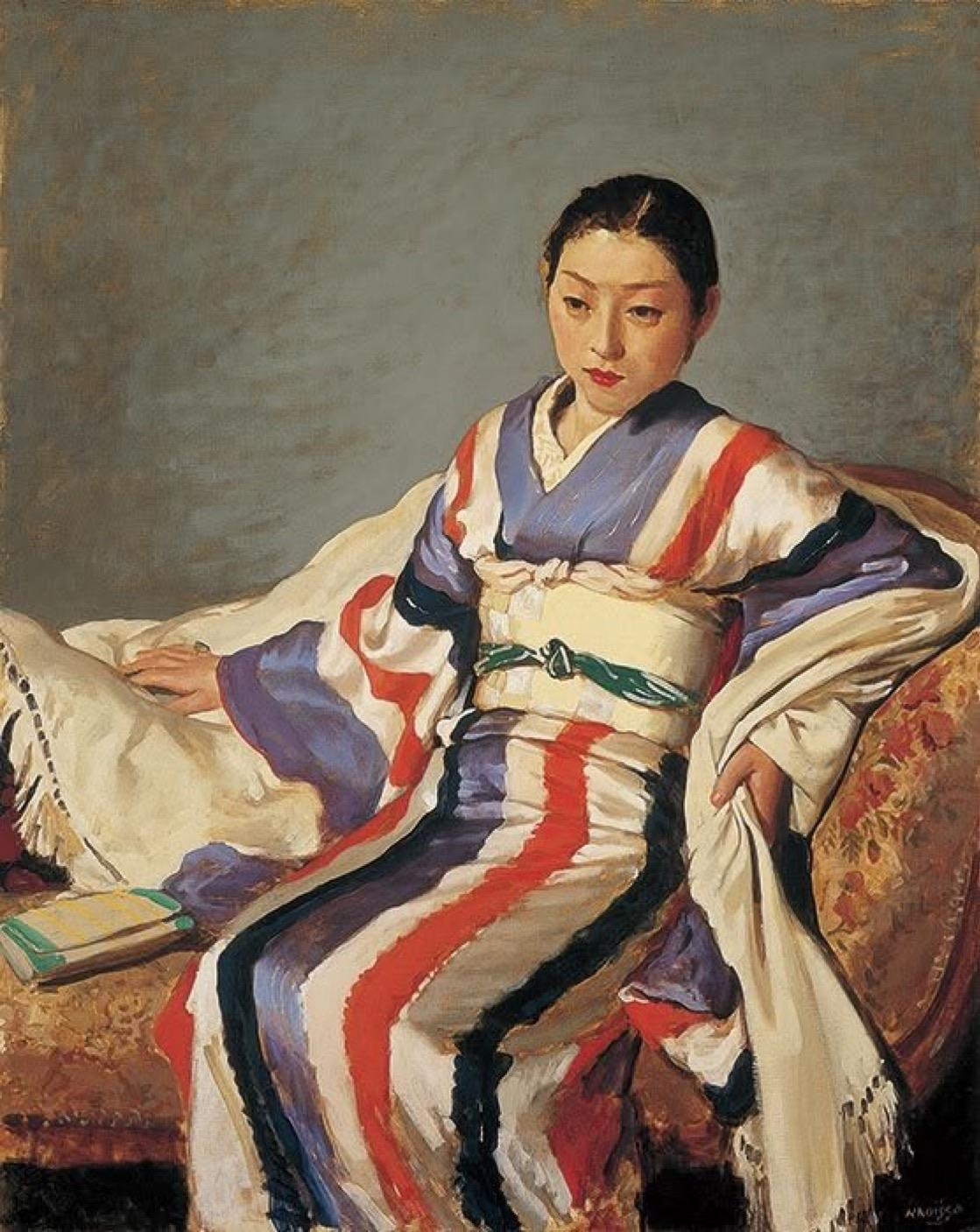 Woman in Kimono - Ryohei Koiso - 1936
